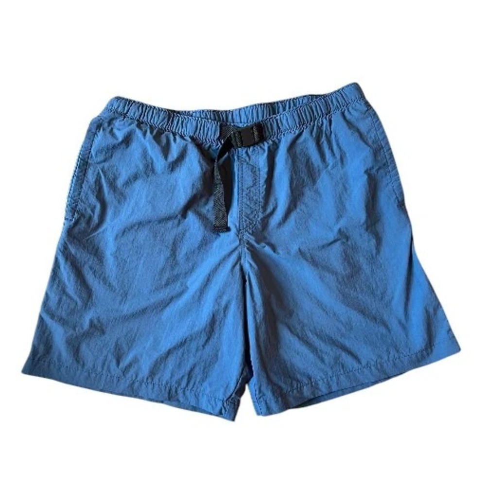 Columbia Shorts Mens Sun Protection Size Large Blue Pockets Mesh Belt Omni Shade
